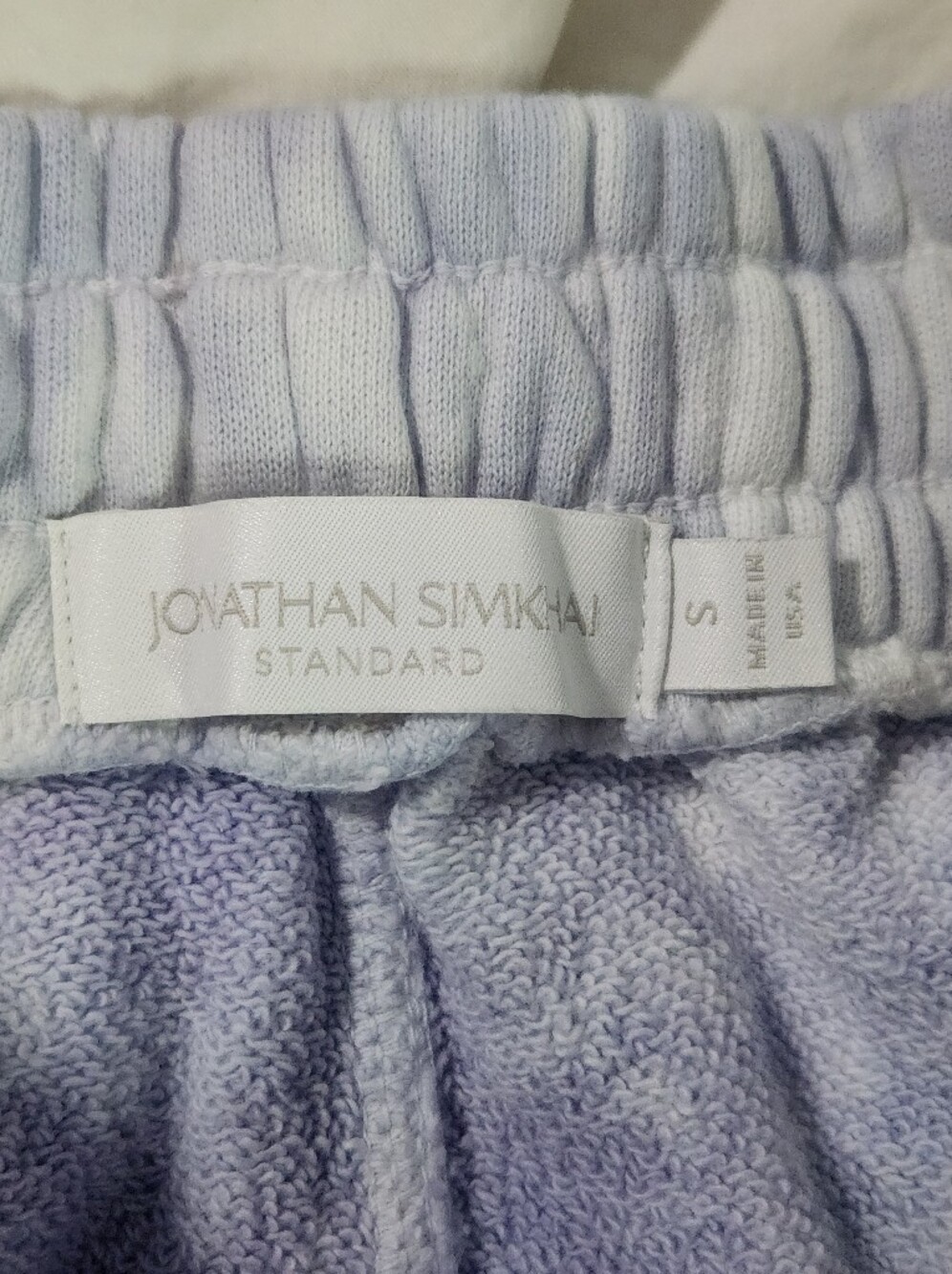 jonathan simkhai Tie Dye Joggers Size Small Blue Cloud organic cotton - Picture 3 of 13